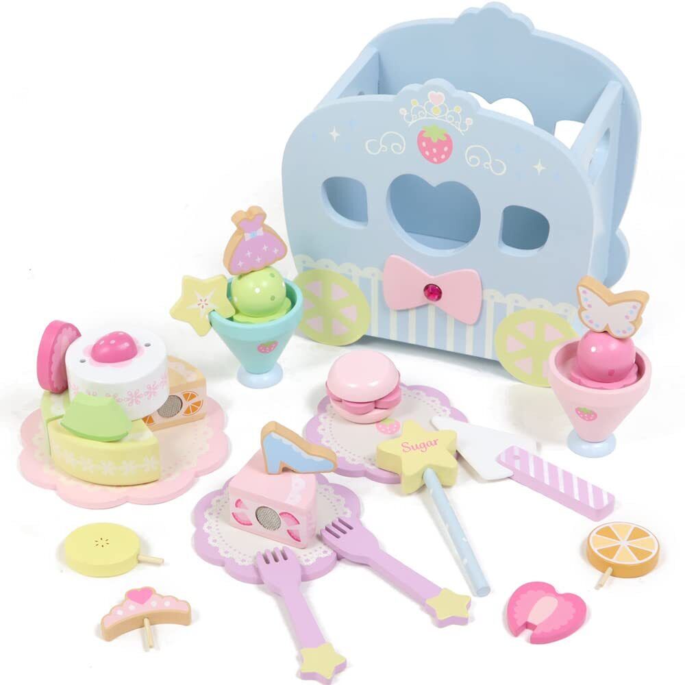 Mother Garden Wild Strawberry Play Set Princess Sweets Ribbon Set Carriage