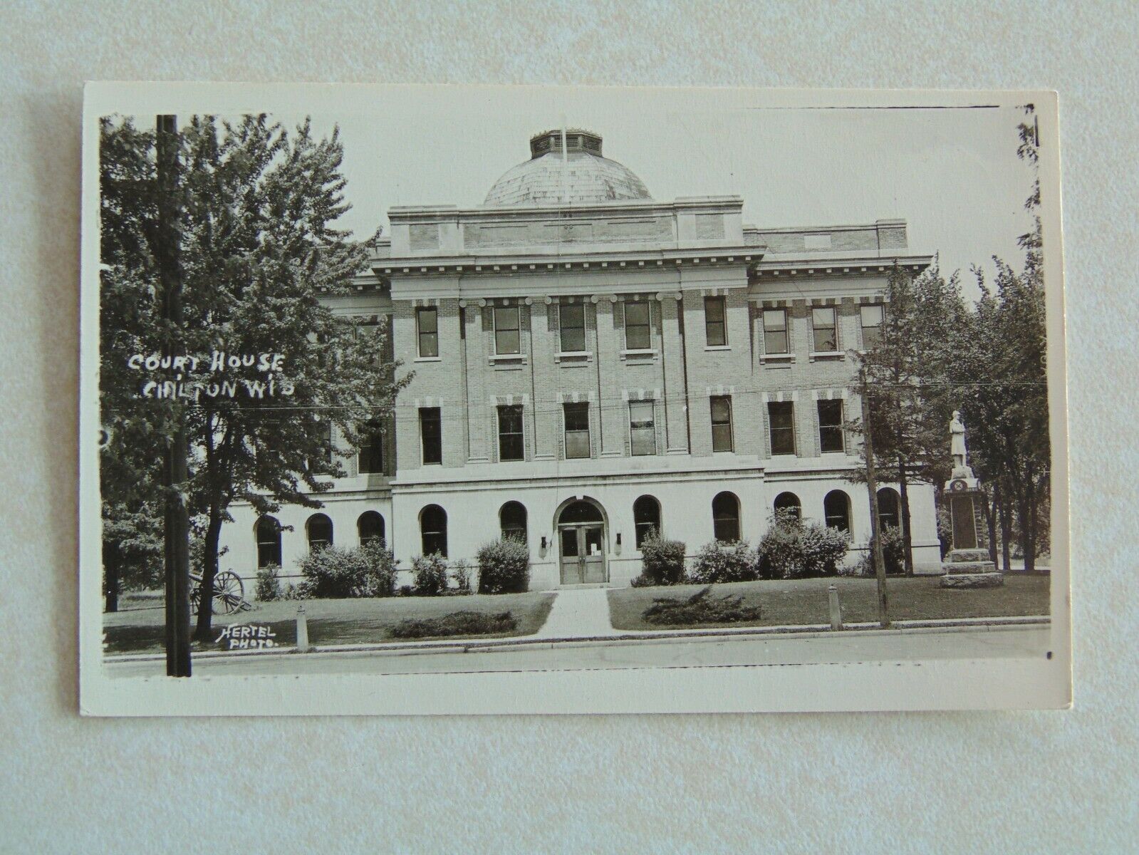 A1530 Postcard WI Wisconsin RPPC Chilton Court House Calumet Co