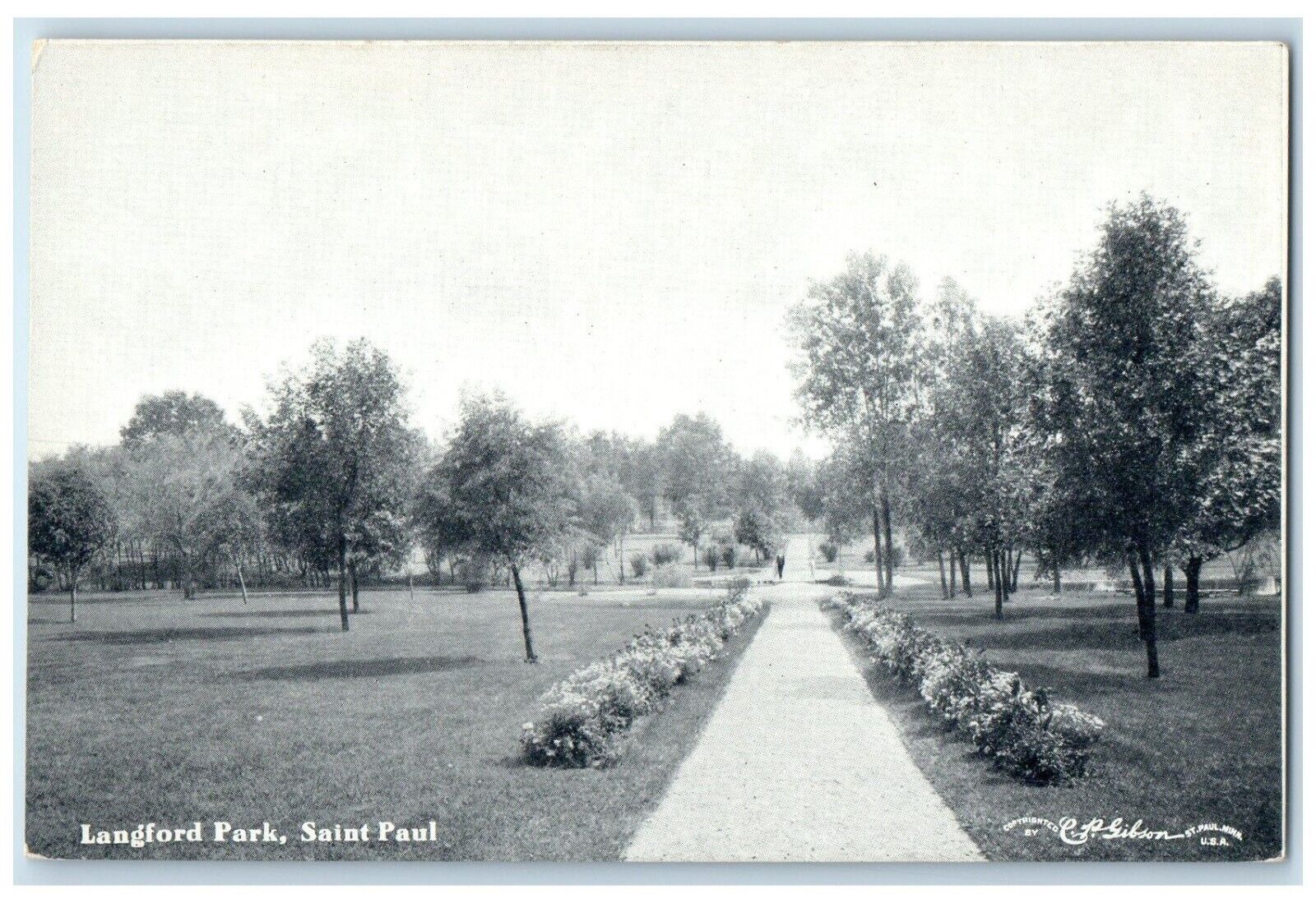 c1910's View Of Langford Park Saint Paul Minnesota MN Unposted Antique Postcard