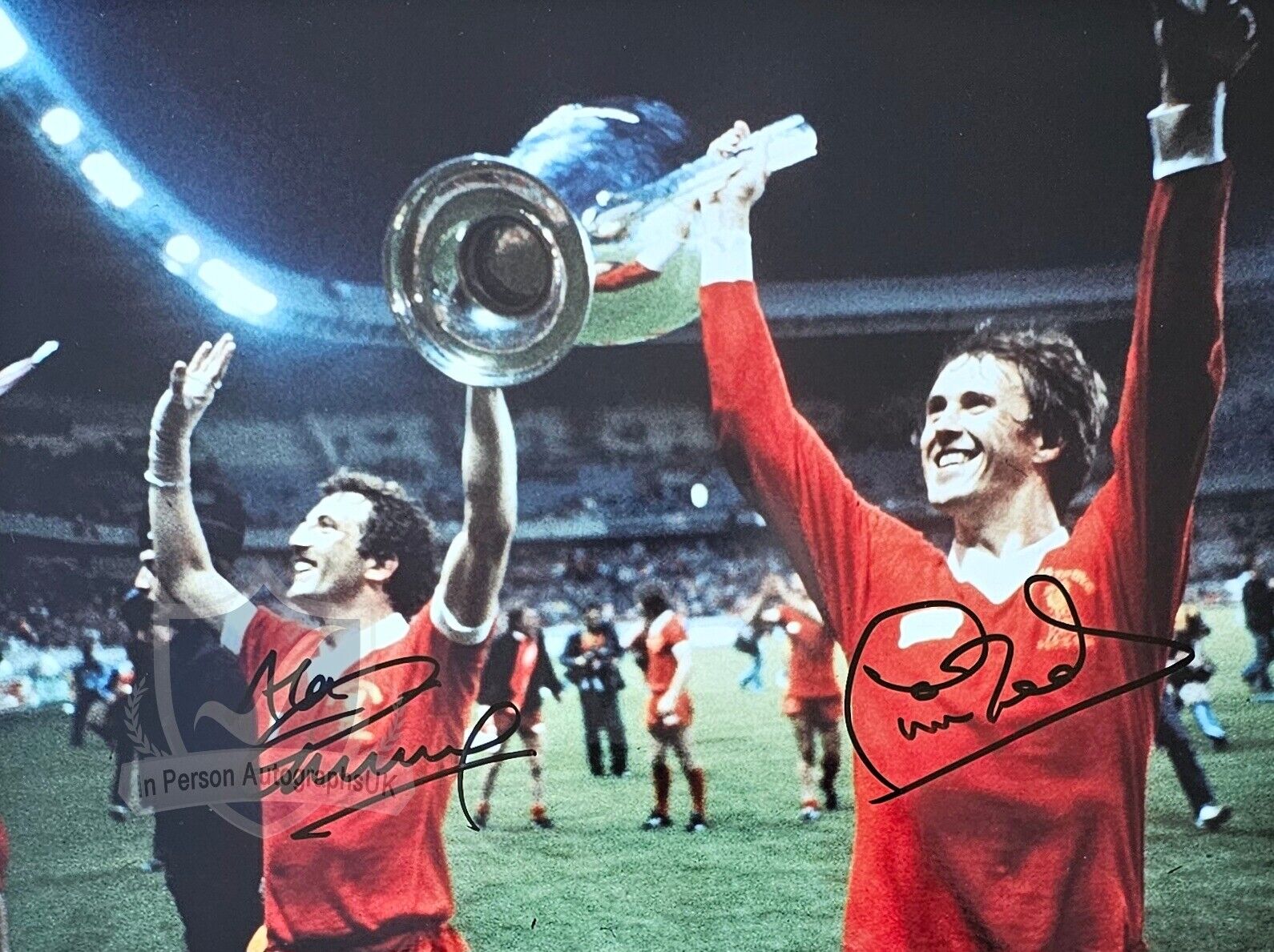 Alan Kennedy Phil Neal LIVERPOOL Multi-Signed 16x12 Photo OnlineCOA AFTAL