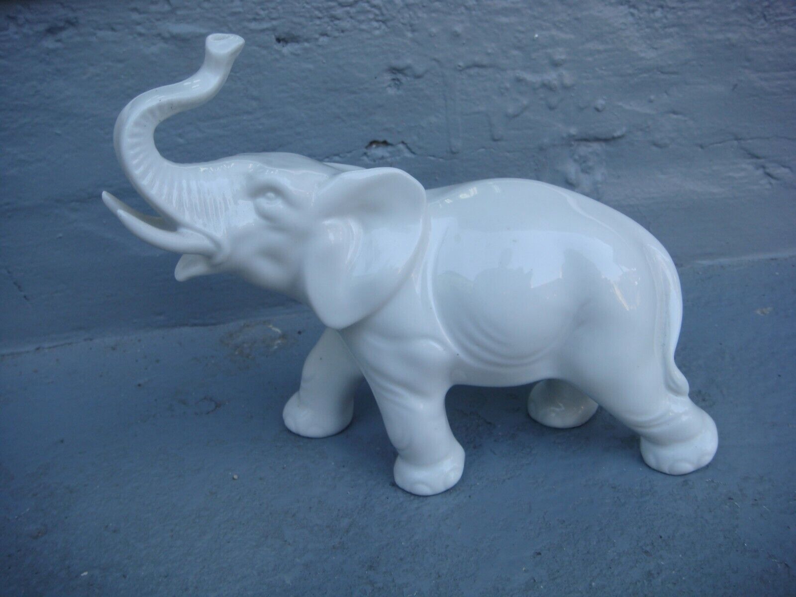  RRR RARE Antique Porcelain Graefenthal WHITE ELEPHANT Germany