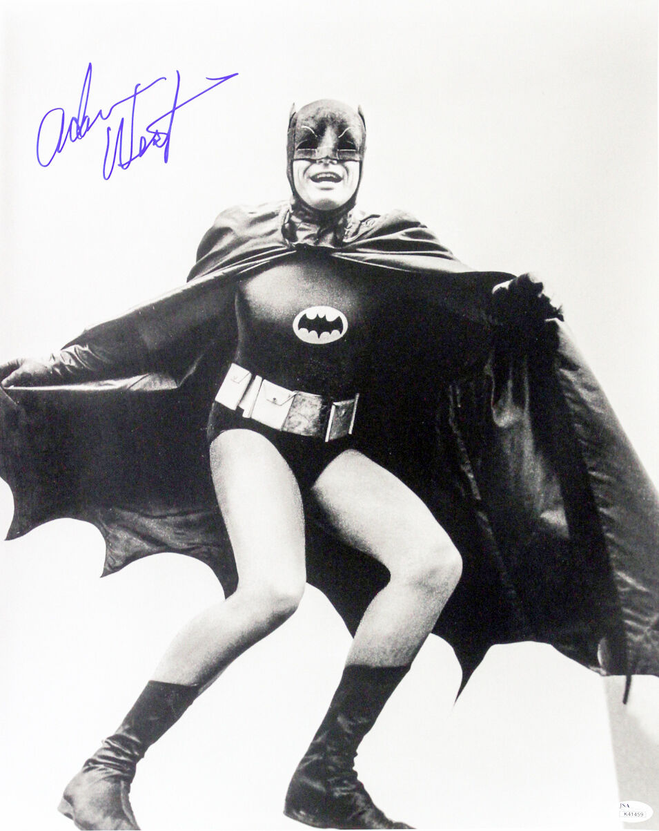 1966-68 Adam West Batman Signed LE 16x20 B&W Photo (JSA)