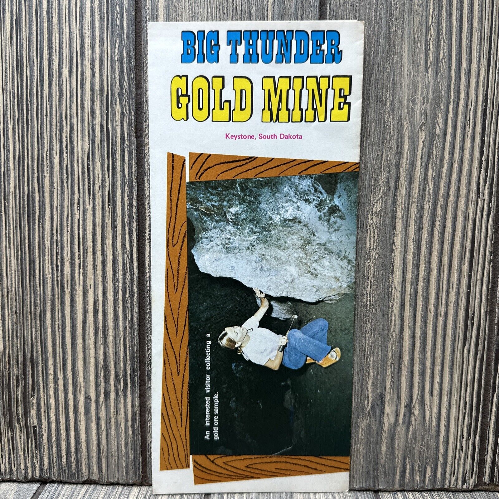 Vintage Big Thunder Gold Mine Keystone South Dakota Brochure