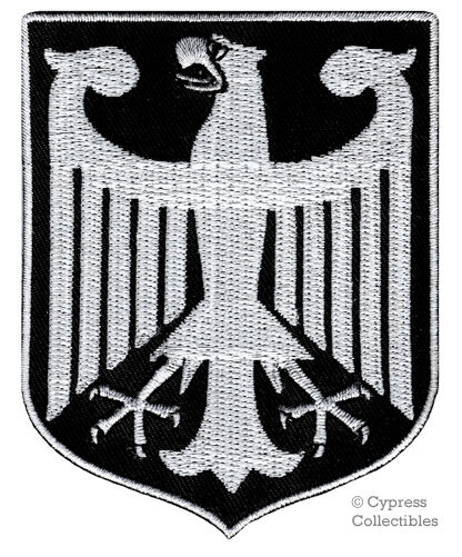 BLACK GERMAN embroidered PATCH GERMANY iron-on Bundesadler Aufnäher Deutschland