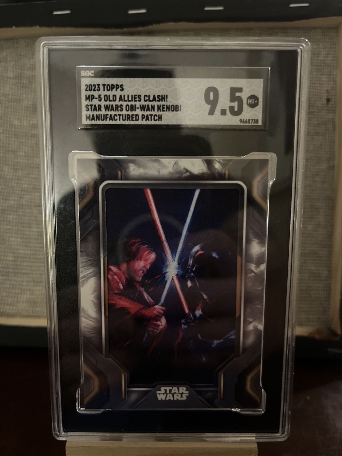 2023 Topps Star Wars Obi-wan Kenobi MP-5 Old Allies Clash Patch Card SGC 9.5