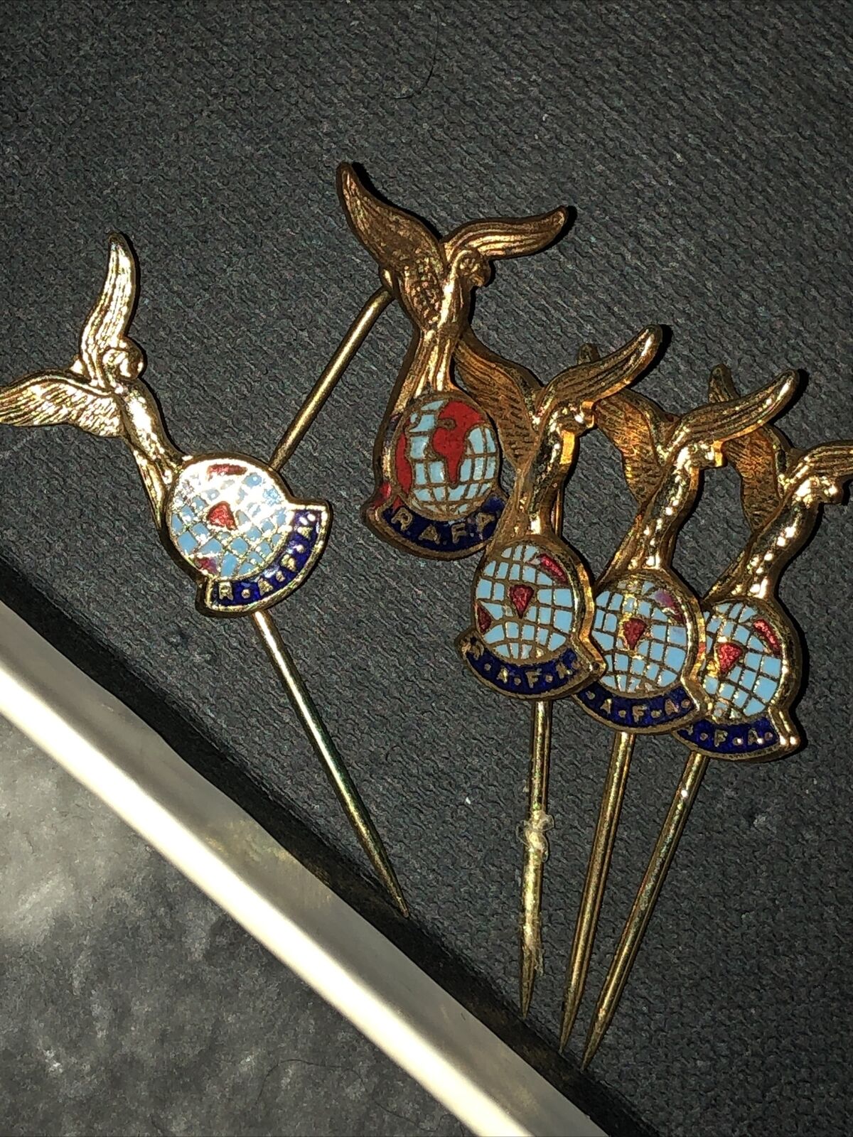 Vintage RAFA Royal Air Force Association Enamel Lapel Pin Badges : RAF x 5