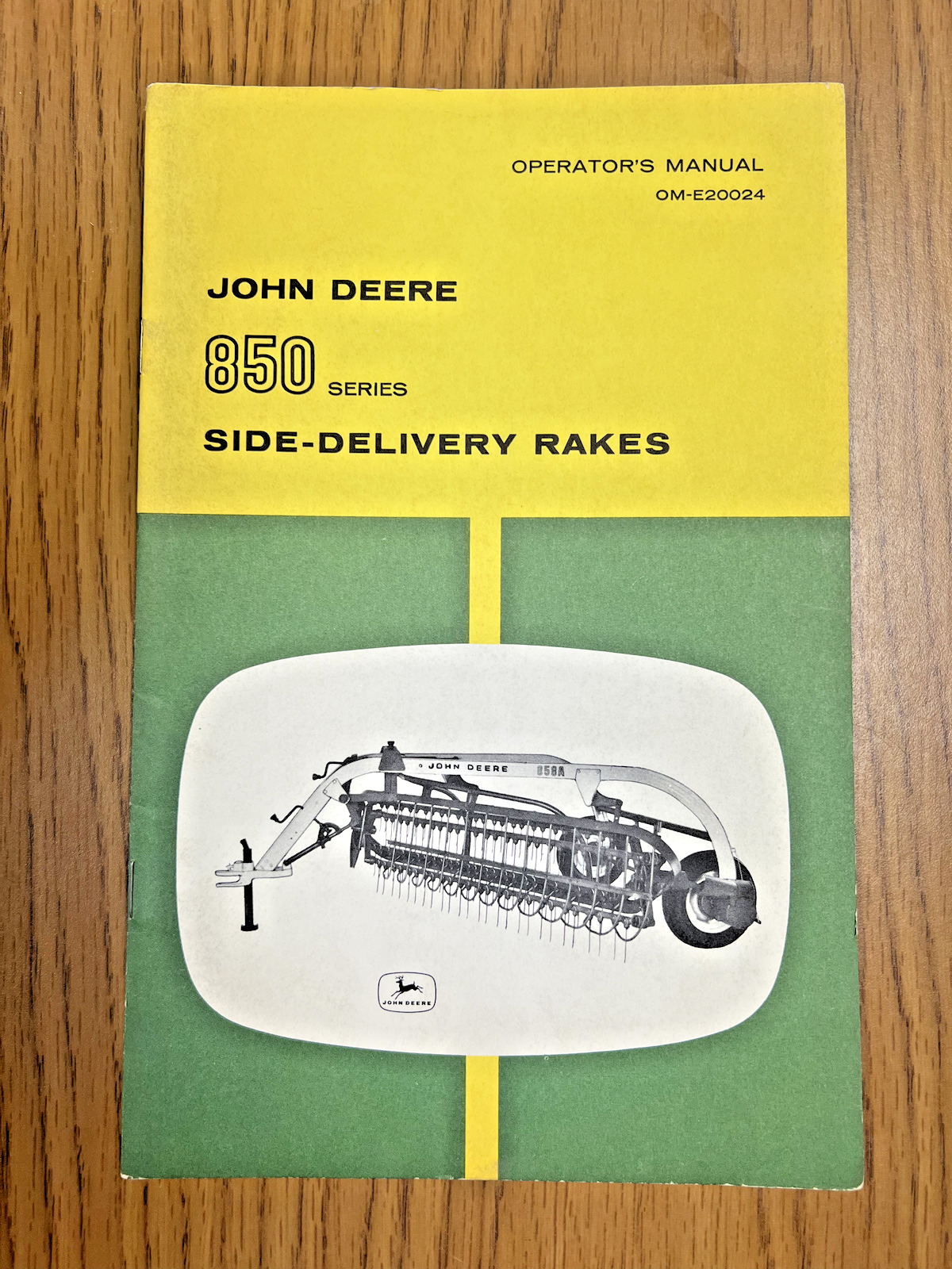 Vintage John Deere 850 Series Side-Delivery Rakes Operators Manual