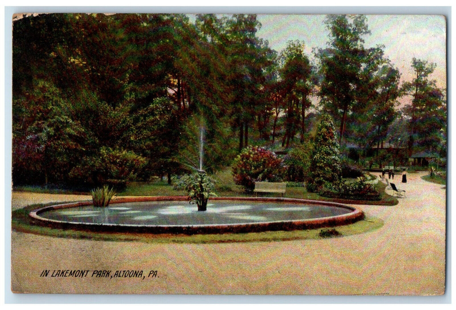 1909 In Lakemont Park, Altoona Pennsylvania PA The Rotograph Co NY City Postcard