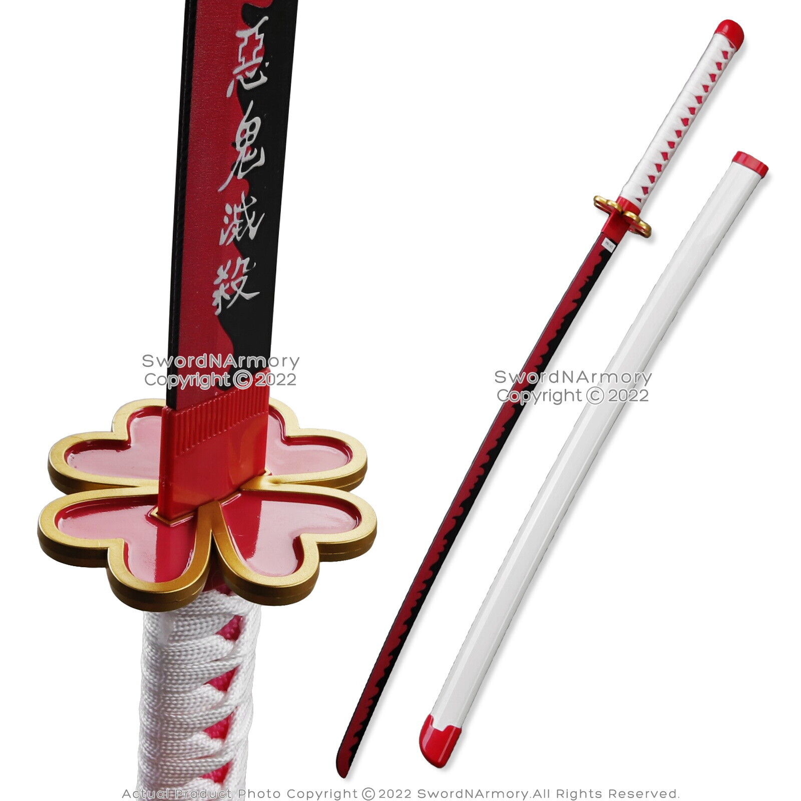 40” ABS Plastic Blade Mitsuri Kanroji Nichirin Katana Samurai Sword Demon Anime