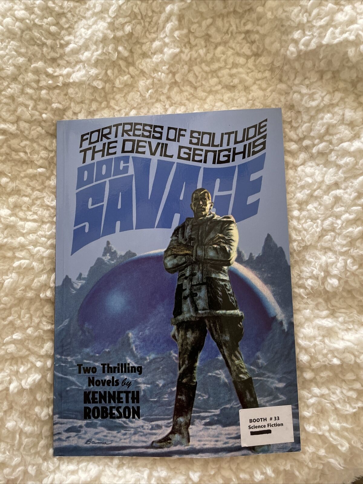 DOC SAVAGE-FORTRESS OF SOLITUDE-#23-ROBESON-good- JAMES BAMA COVER-1ST EDITION G