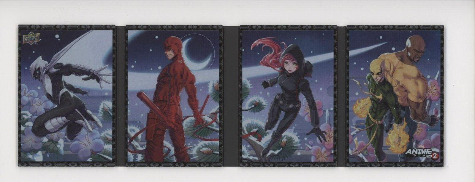 Upper Deck Marvel Anime Vol 2 Hanafuda Booklet Moon Knight Daredevil Black Widow