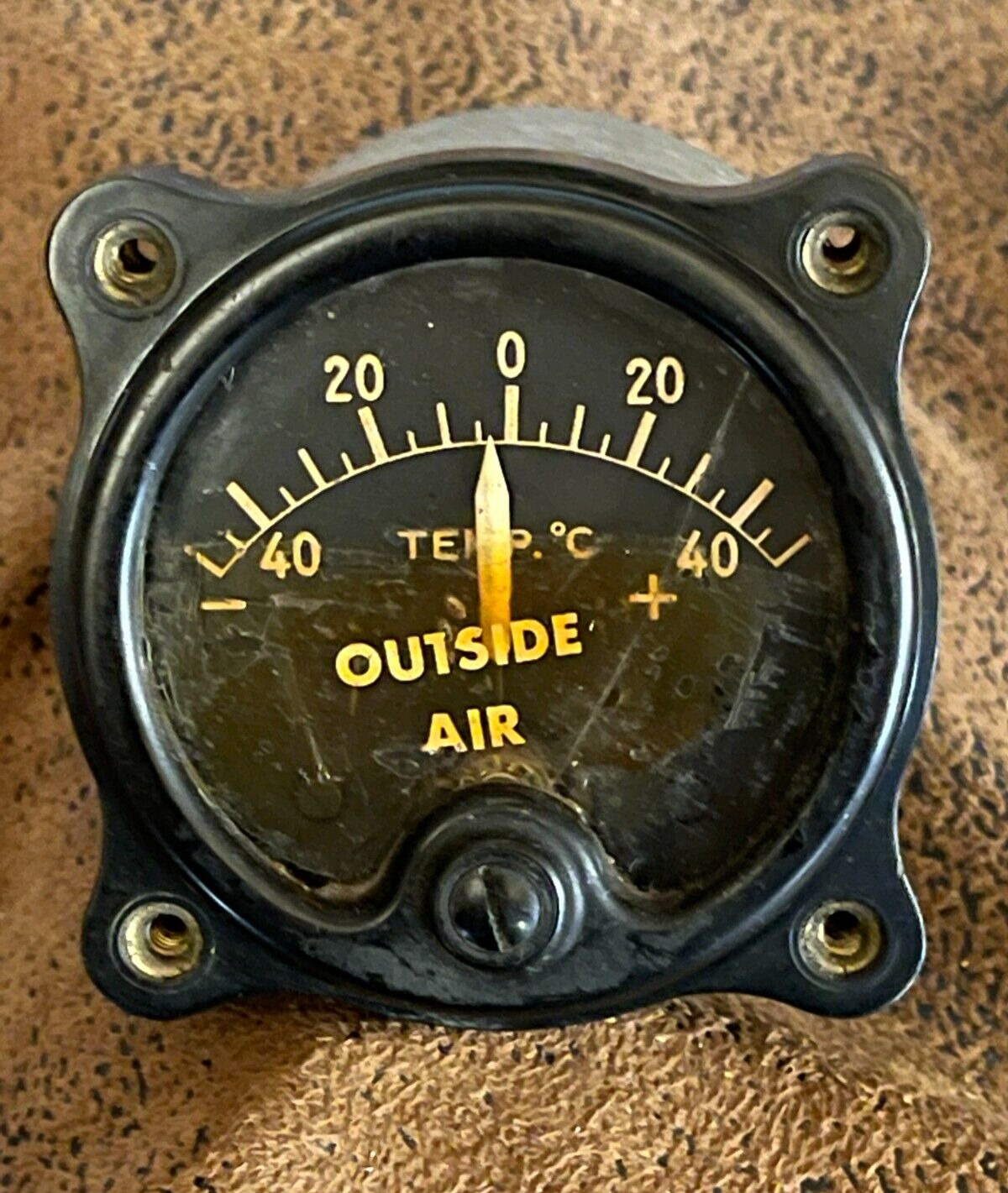 Air Temperature Indicator Instrument 102017 Weston Elec 93537 88-1-2865
