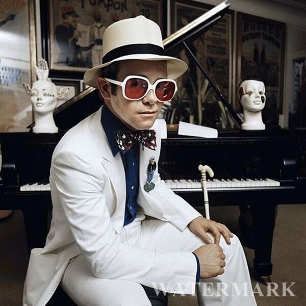 Sir Elton John with his Piano Color 8 X 10 Photo Picture