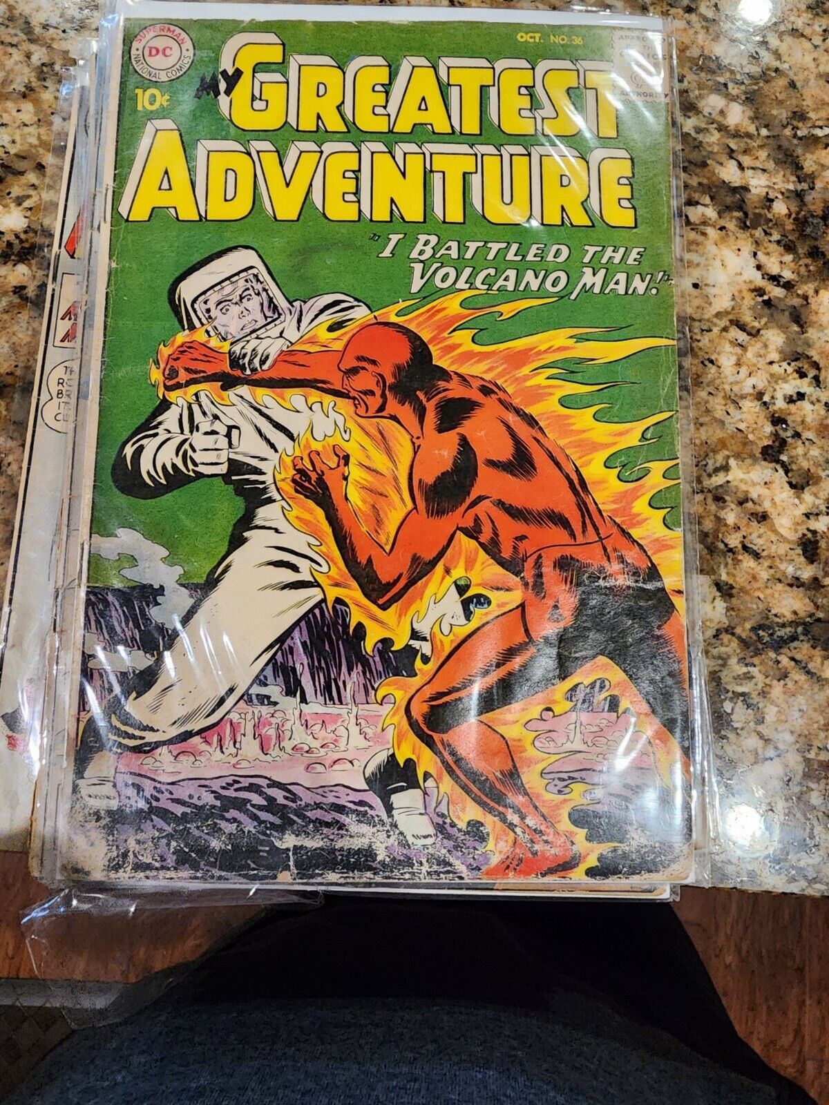 My Greatest Adventure #36 1959 DC Comics Volcano Man 10¢ nice copy Silver age