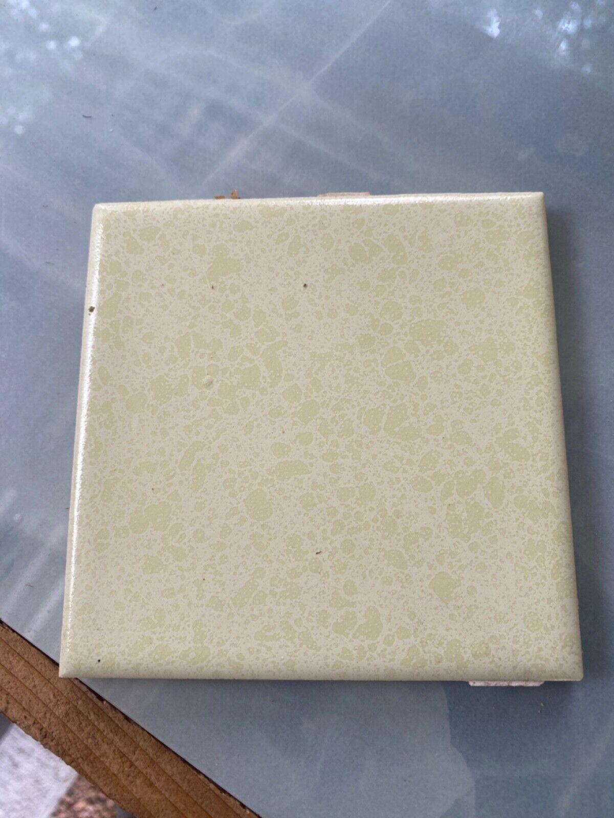 50’s mcm wall tile green/ yellow . made in USA