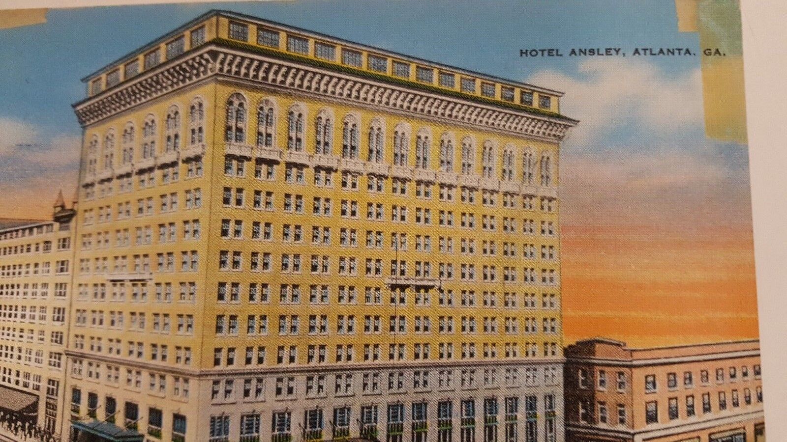 Hotel Ansley Atlanta Georgia Vintage Postcard     p13