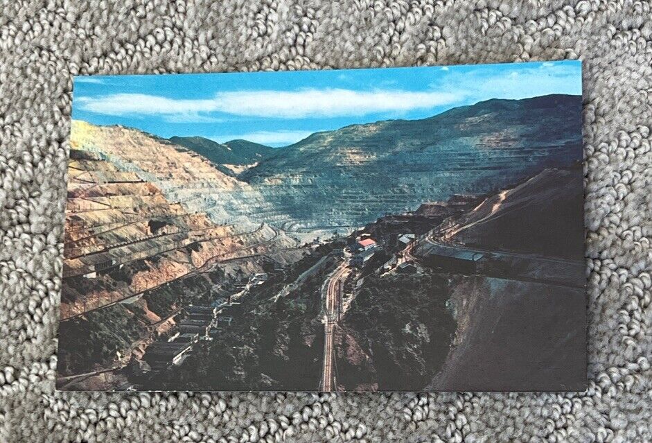 c1960s Salt Lake City UT Bingham Copper Mine Oquirrh Mountains Hal Rumel Colors