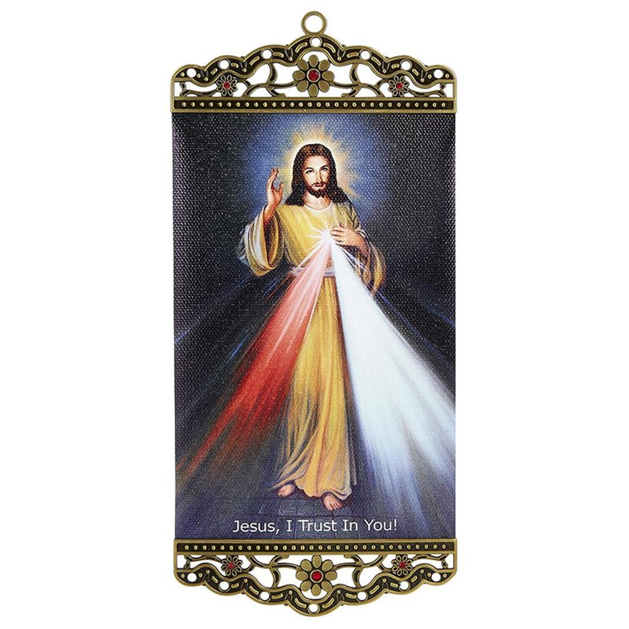 Divine Mercy Wall Hang Wall Hanging Plaque Home or Office Decor