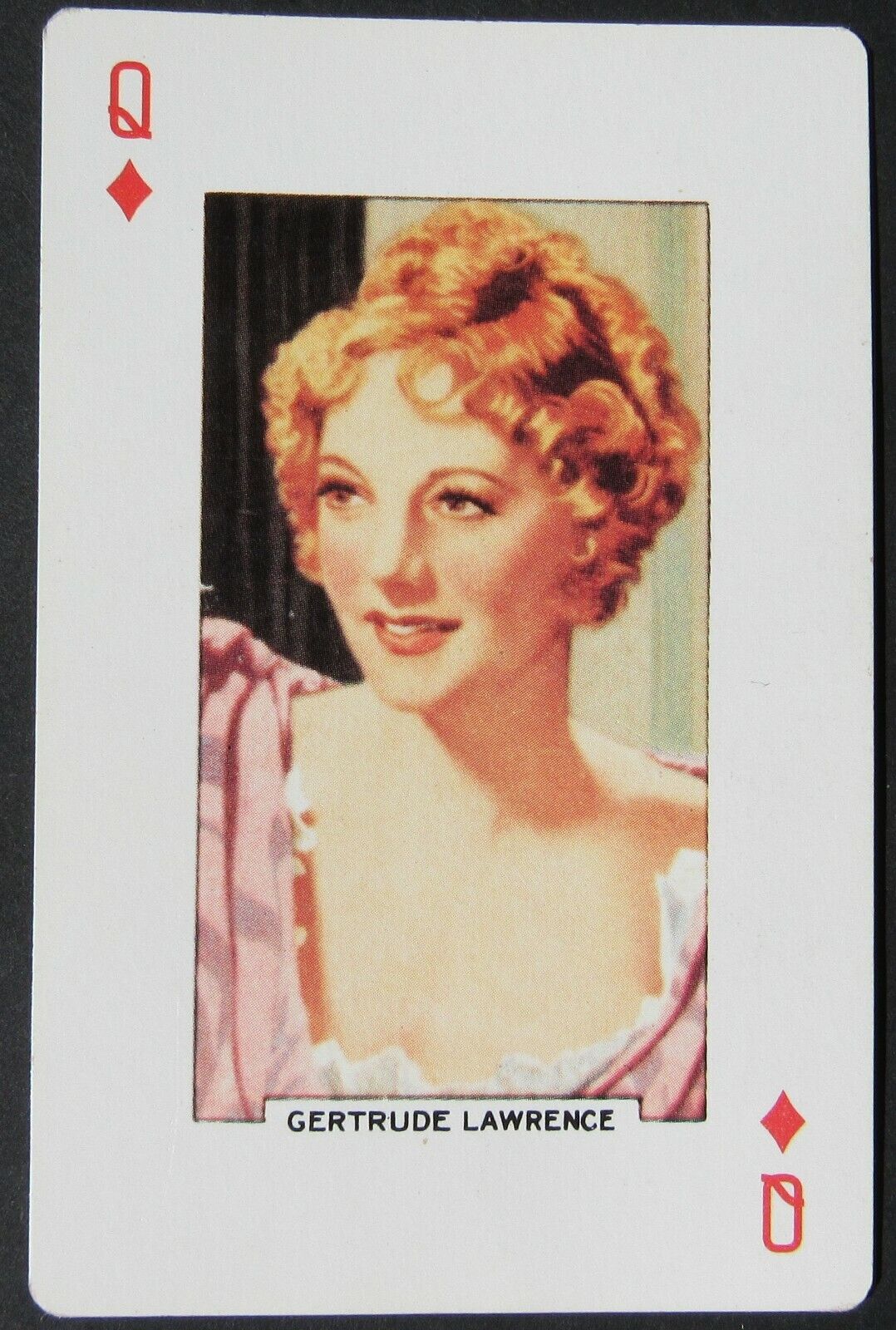Gertrude Lawrence English Actress Singer Dancer Single Swap Playing Card 