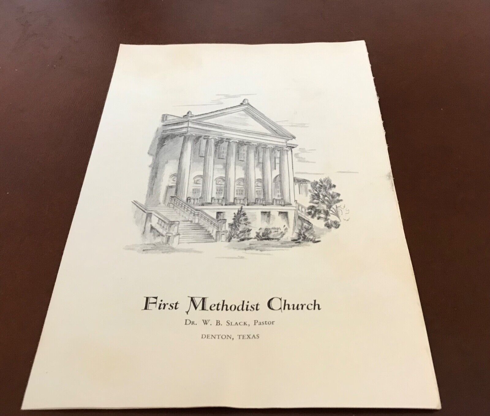 VTG First Methodist Church, Denton, Texas Bulletin May 26, 1957