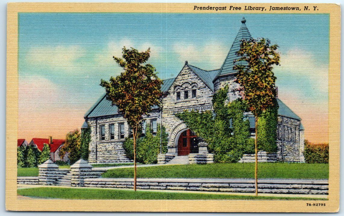 Unposted - Prendergast Free Library, Jamestown, New York, USA, North America