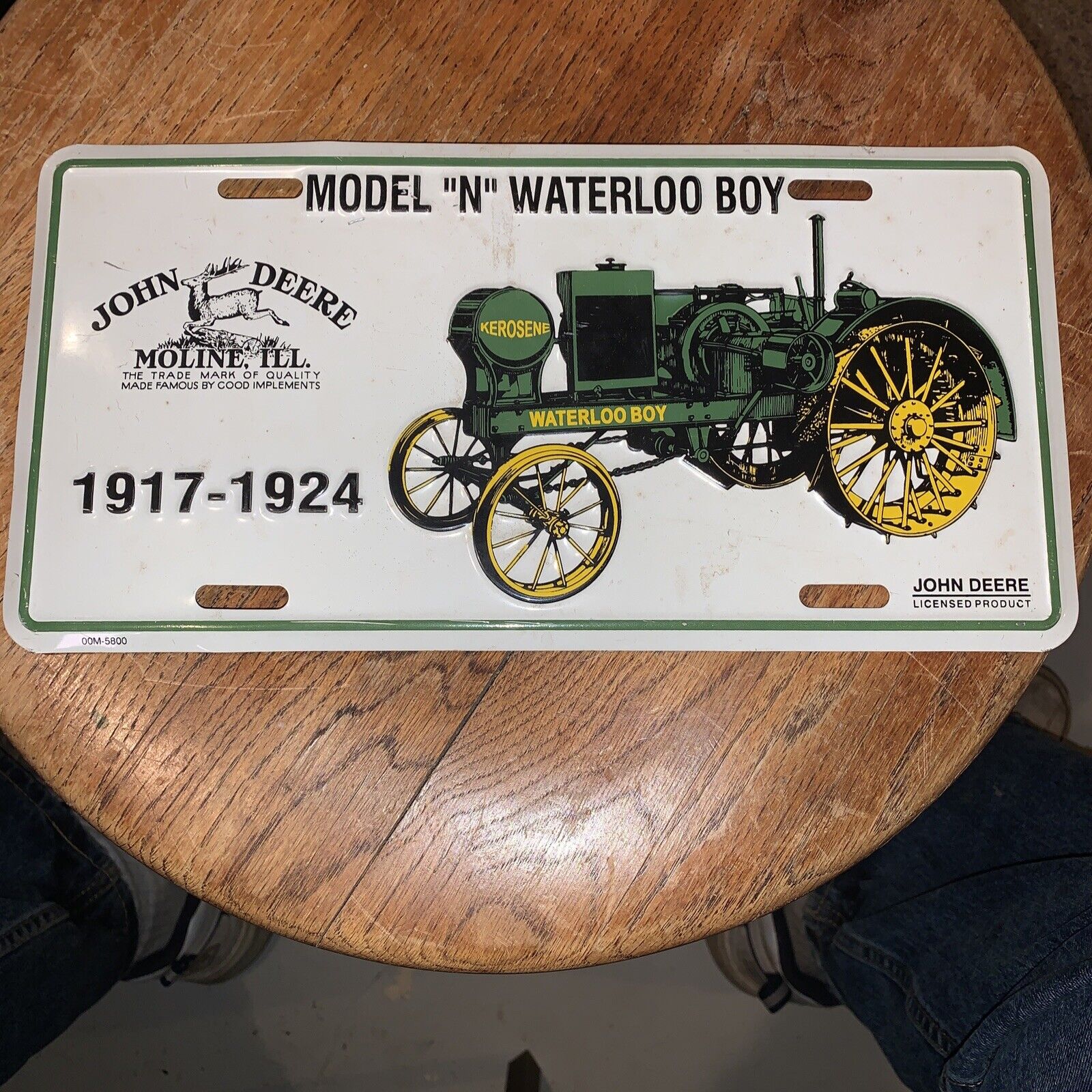 John Deere License Plate Model N Waterloo Boy