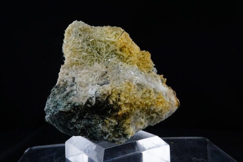 Prehnite, Clinozoisite & Byssolite / RARE Specimen / From Keystone Rock Trap Qua