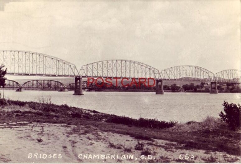 RPPC - 1946 BRIDGES - CHAMBERLAIN, S. D.