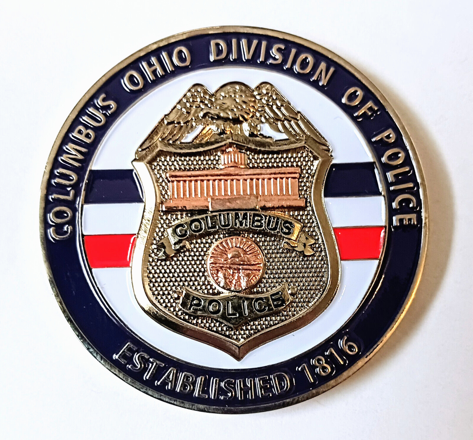 Columbus Ohio Police Mounted Unit Challenge Coin - FREE Tracked US Shipping