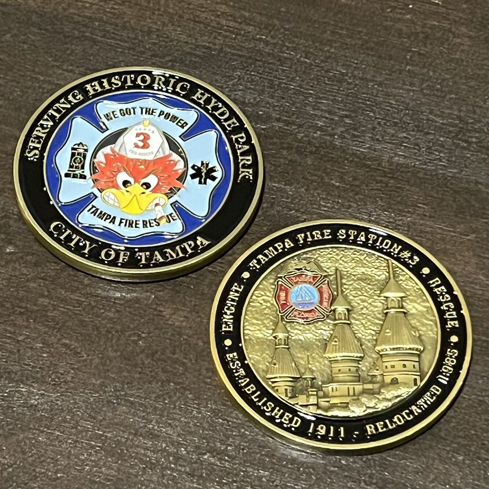 Tampa (FL) Fire Challenge Coin- Station 3