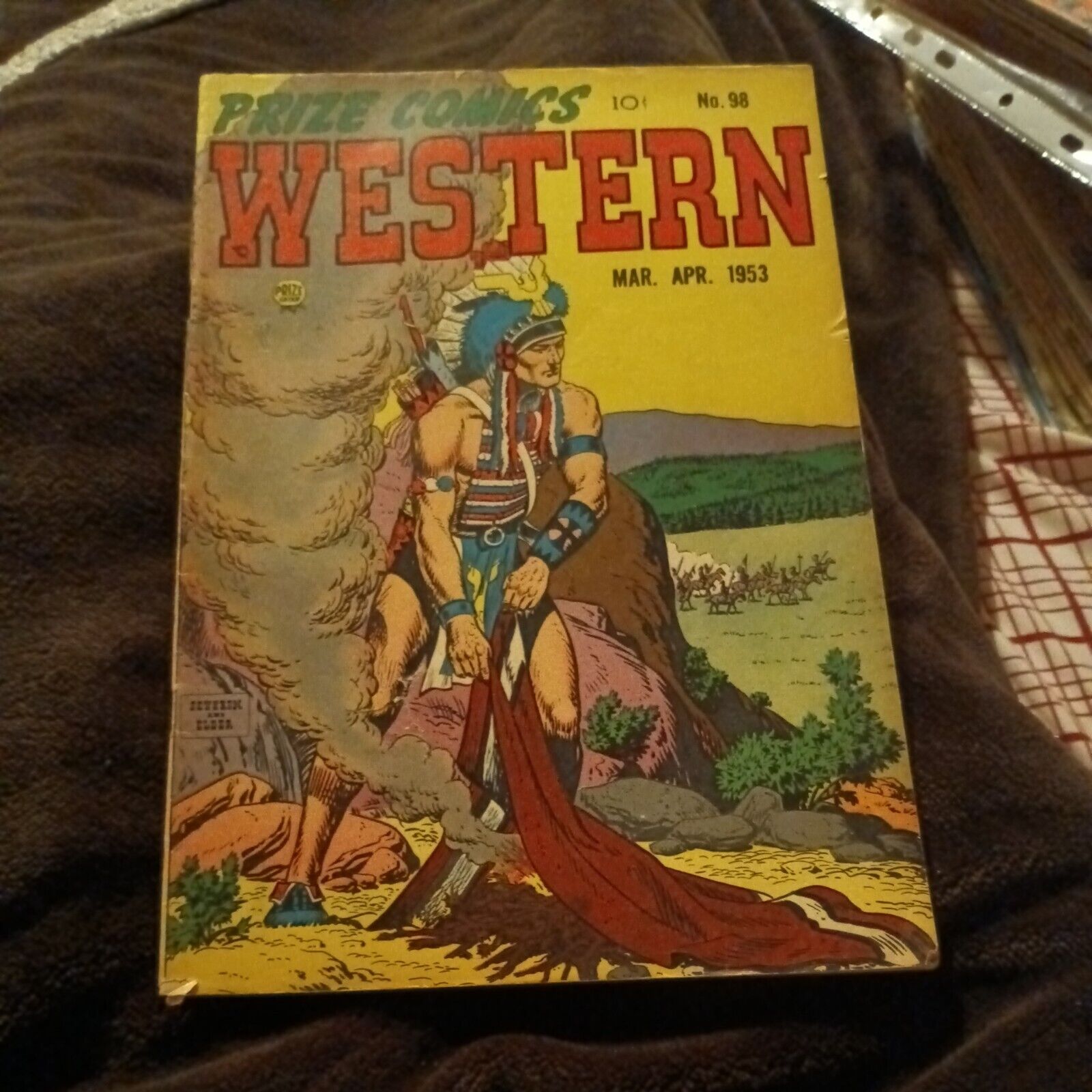 Prize Comics Western #98 1953-AMERICAN EAGLE-Severin cover art golden age book