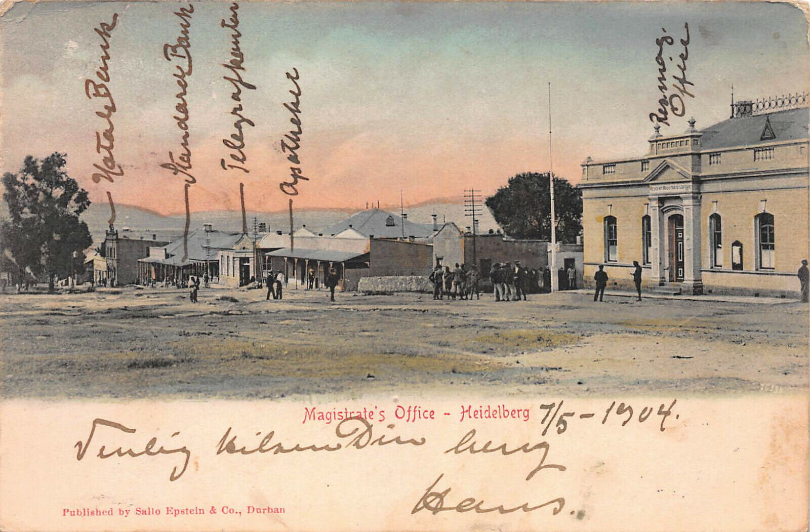 Hotel Gray, Cannes, France, Early Postcard, Used in 1904