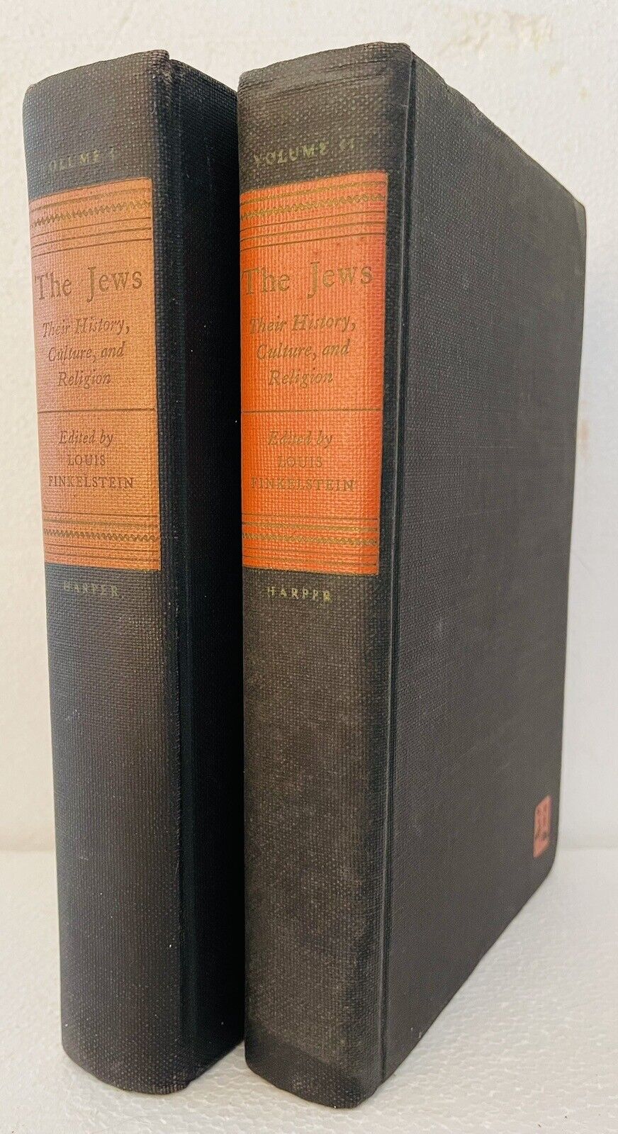 The Jews Their History Culture & Religion by Finkelstein Vols I & II 1st Ed 1949