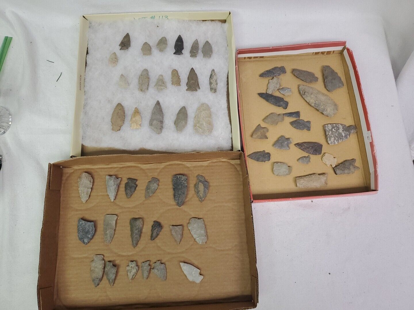 Large Collection Of Native American Arrowheads Artifacts Points Paleo 📦 