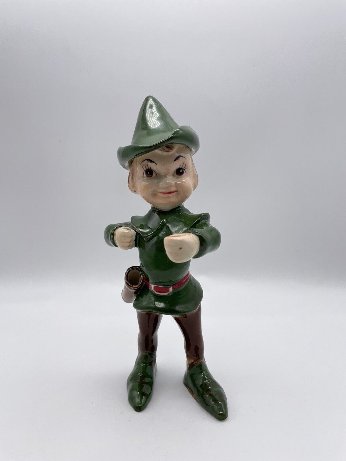 Vintage Kreiss Leprechaun Robin Hood Peter Pan Pixie 1955 Figurine
