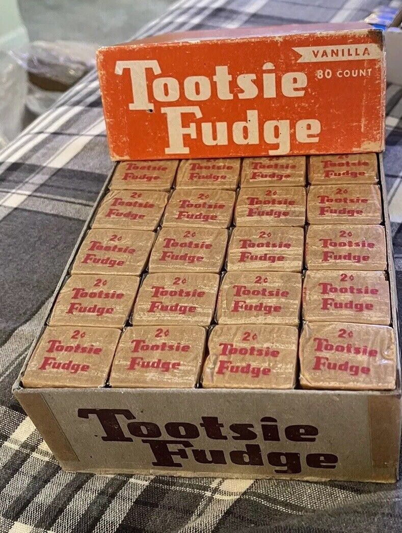 Vintage 1950’s-1960’s  TOOTSIE FUDGE  Tootsie Roll Candy  Ultra Rare  Lot Of 3
