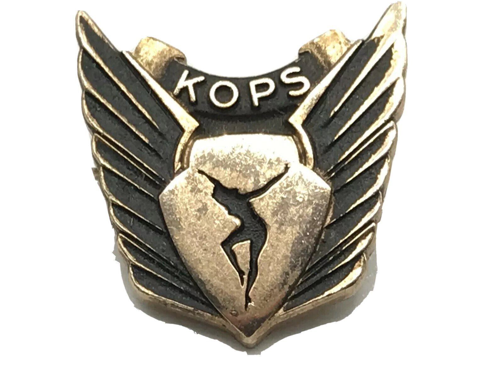 KOPS Weight Loss Lapel Pin Wings Vintage Small Advertising Cool Logo Award Pin