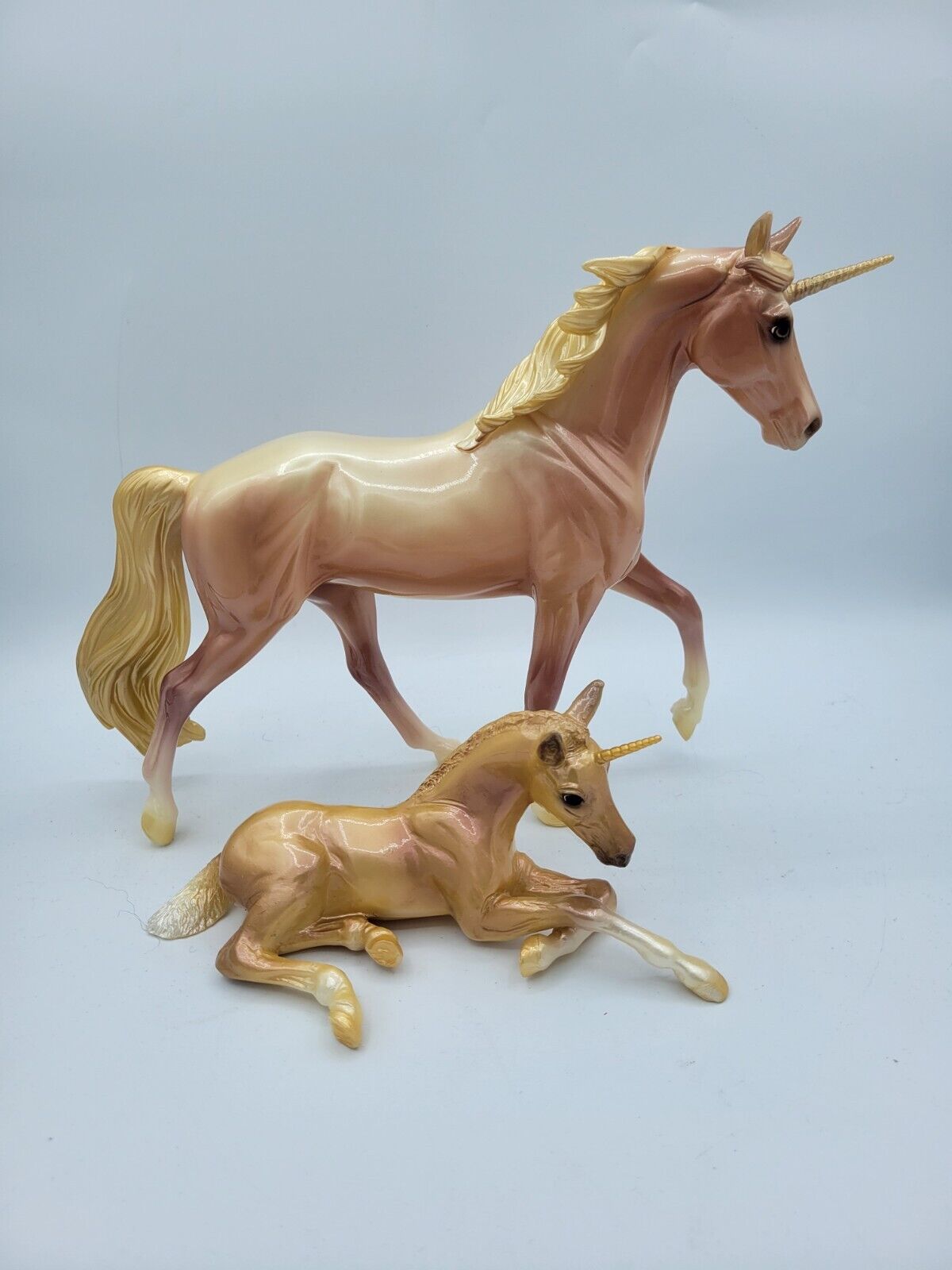 BREYER TRADITIONAL-Ceres & Minerva 2022 Limited Edition Mare & Foal Unicorns-NEW