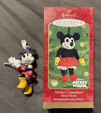 Hallmark Keepsake Ornament Disney Minnie Mouse Flute 1998 Sweetheart 2001 Lot picture