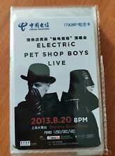 PET SHOP BOYS ELECTRIC Shanghai Live Concert 2013 China 1st Phone card Sealed picture