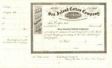 Sea Island Co. - Cotton - 1860's circa South Carolina, Georgia, & Florida Stock  picture