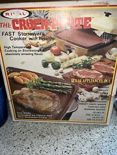 NEW Vintage Rival Crock Plate GREEN 1970's appliance picture