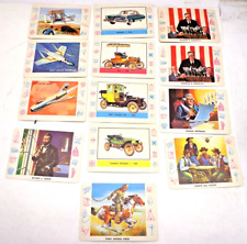 13 1958 CARDO MIXED LOT TRADING CARDS PRESIDENTS AUTOMOBILE PLANES COWBOY INDIAN picture