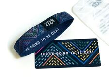 ZOX **YOU'RE GOING TO BE OKAY** Silver Single Medium Wristband w/Card NIP picture