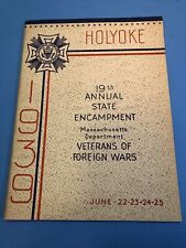 1939 VFW Holyoke MA State Encampment & Parade Program George G Clarke Post 801 picture