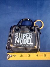 Vtg Victoria's Secret SUPER MODEL Black Purse Mini Bag Keychain  *136-108 picture