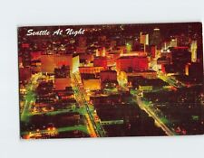 Postcard Seattle At Night Seattle Washington USA picture