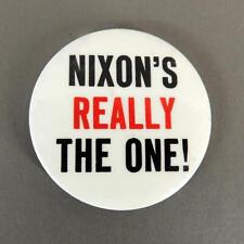 Nixon's Really The One Vietnam Peace Parade Com. Anti-War Cause Pinback Button picture