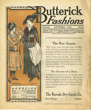 Ebook CD Butterick Fashion Flyer October 1914 Edwardian Sewing Pattern Catalog picture