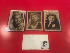 HOLLYWOOD BEAUTY JUDY GARLAND SIGNED 1940's PICTURE ,SHIRLEY TEMPLE ,DAY,FARR picture